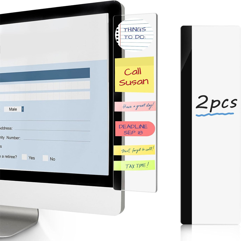 Home Office Work - 2 Buah Papan Memo Monitor untuk
