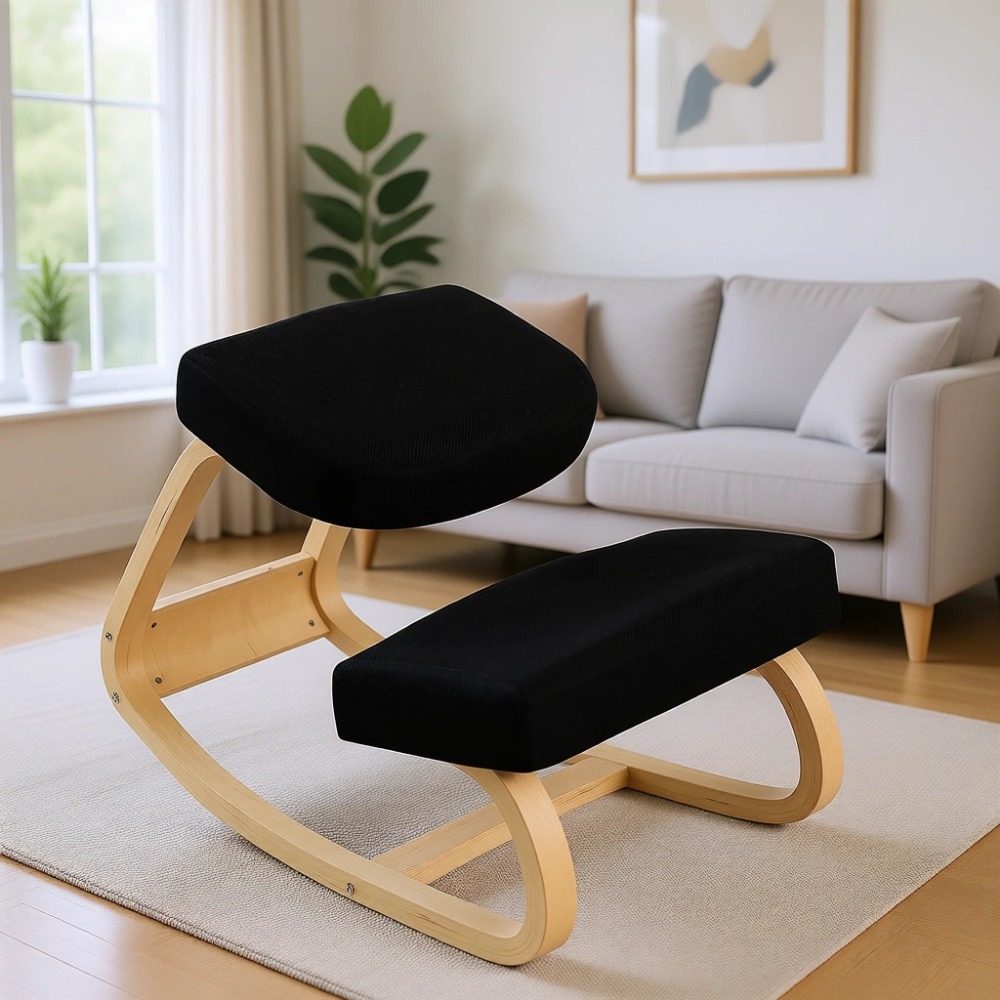 Ergonomic Office Chair - Kursi Goyang Kayu Ergonomis dengan Bantalan