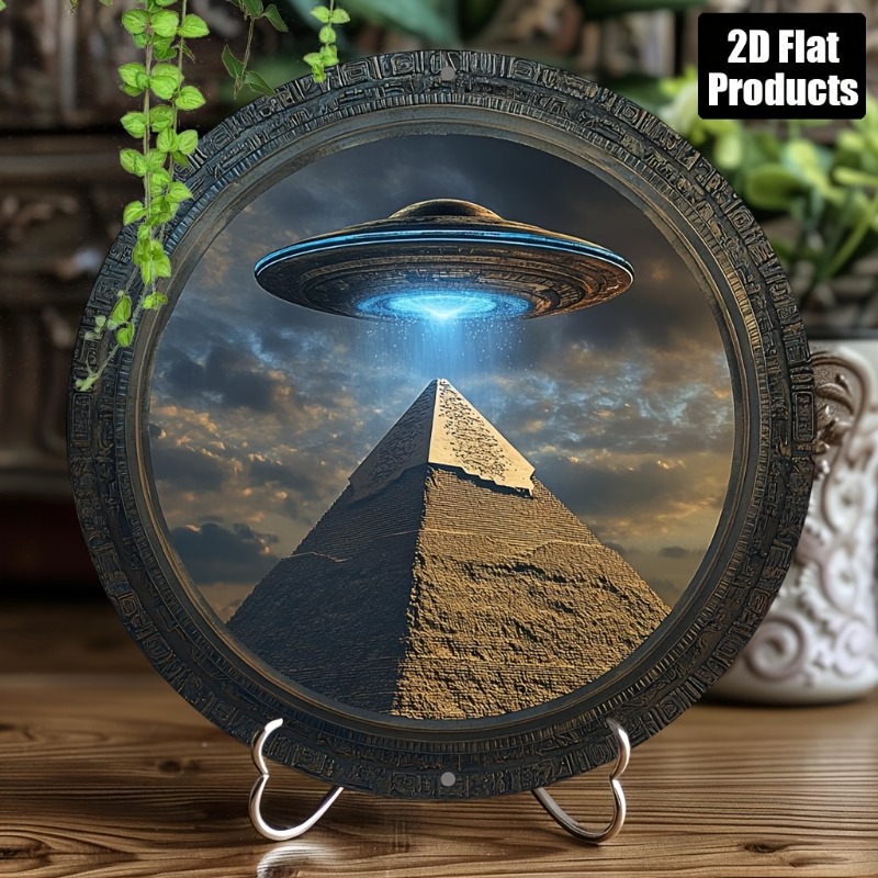 Home Office Kitchen - Tanda Plakat Dekoratif Logam Aluminium Bulat