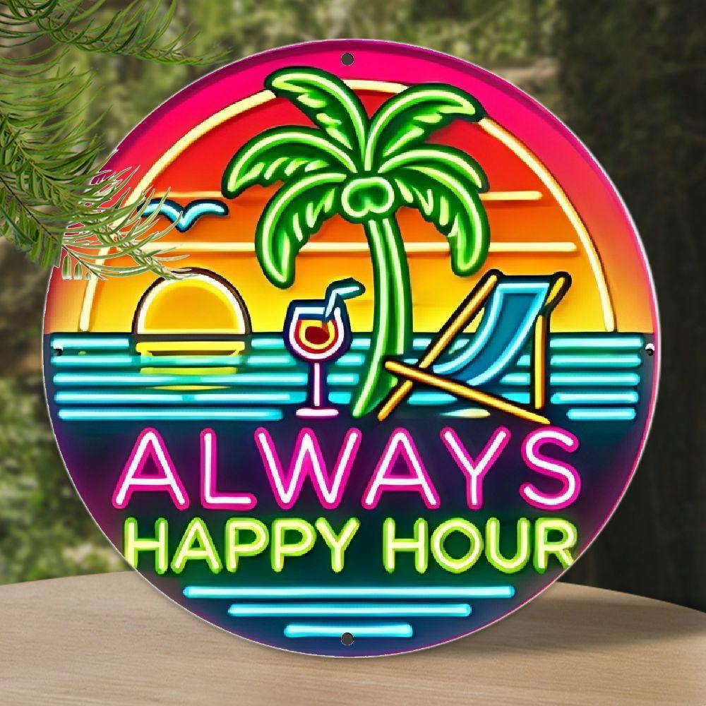 Home Office Hours - [Papan Tanda Neon 20,32cm] Papan Tanda