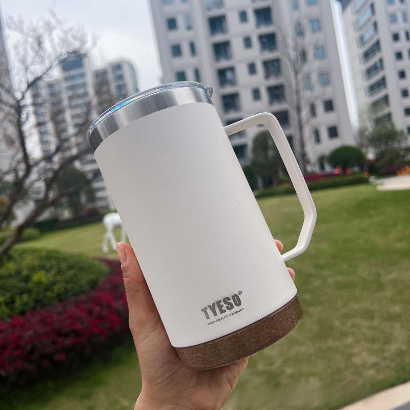 Home Office Hours - TYESO Mug Kopi Stainless Steel Mulut
