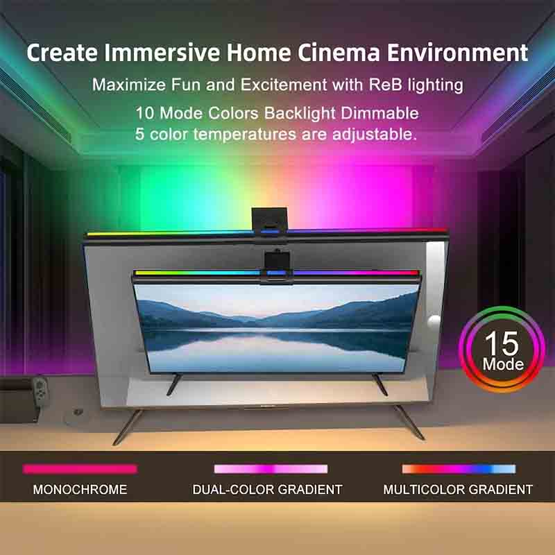 Lampu LED RGB 60/80Cm Lampu Mo - Home Office Work ulasan dan harga