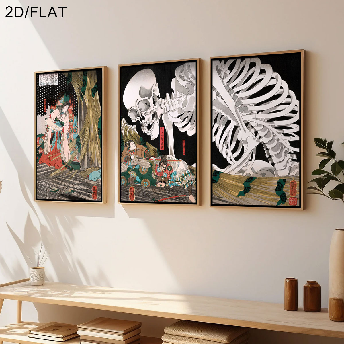 3 Buah Seni Dinding Kanvas Tak - Home Office Image ulasan dan harga