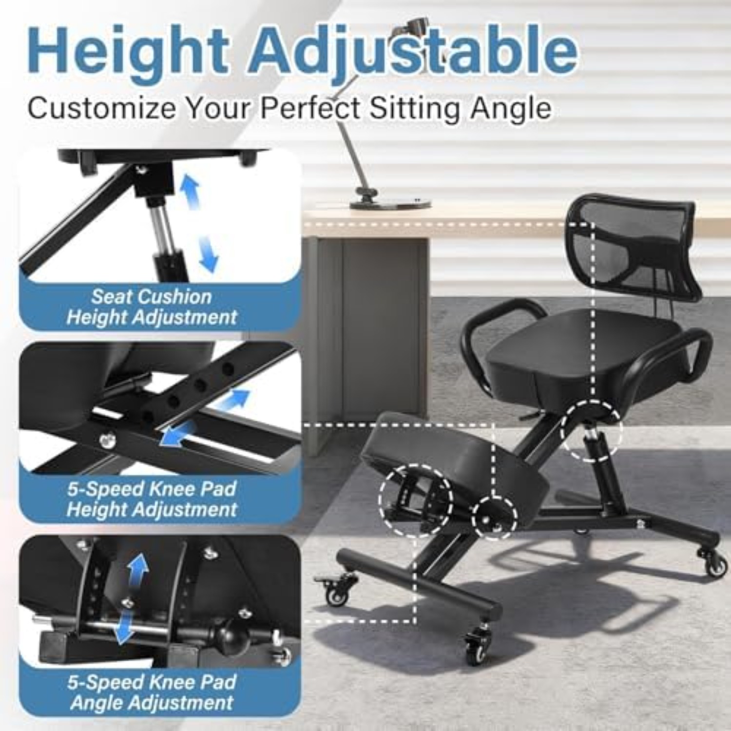 Kursi Lutut Ergonomis dengan P - Ergonomic Office Chair ulasan dan harga