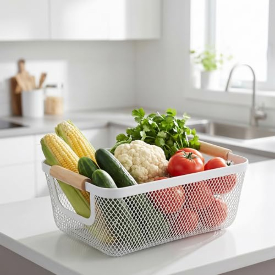 6 Buah Keranjang Kawat Logam d - Home Office Kitchen ulasan dan harga