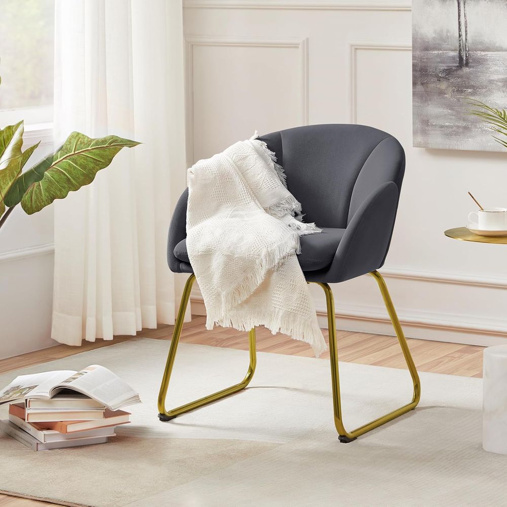 Kursi Berlengan Beludru Bentuk - Home Office Kitchen ulasan dan harga