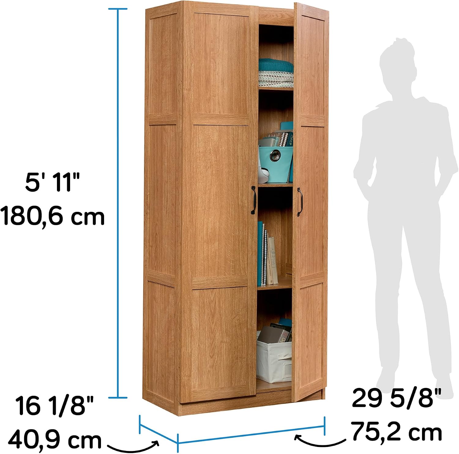 Lemari Penyimpanan Tinggi, Uni - Home Office Kitchen ulasan dan harga