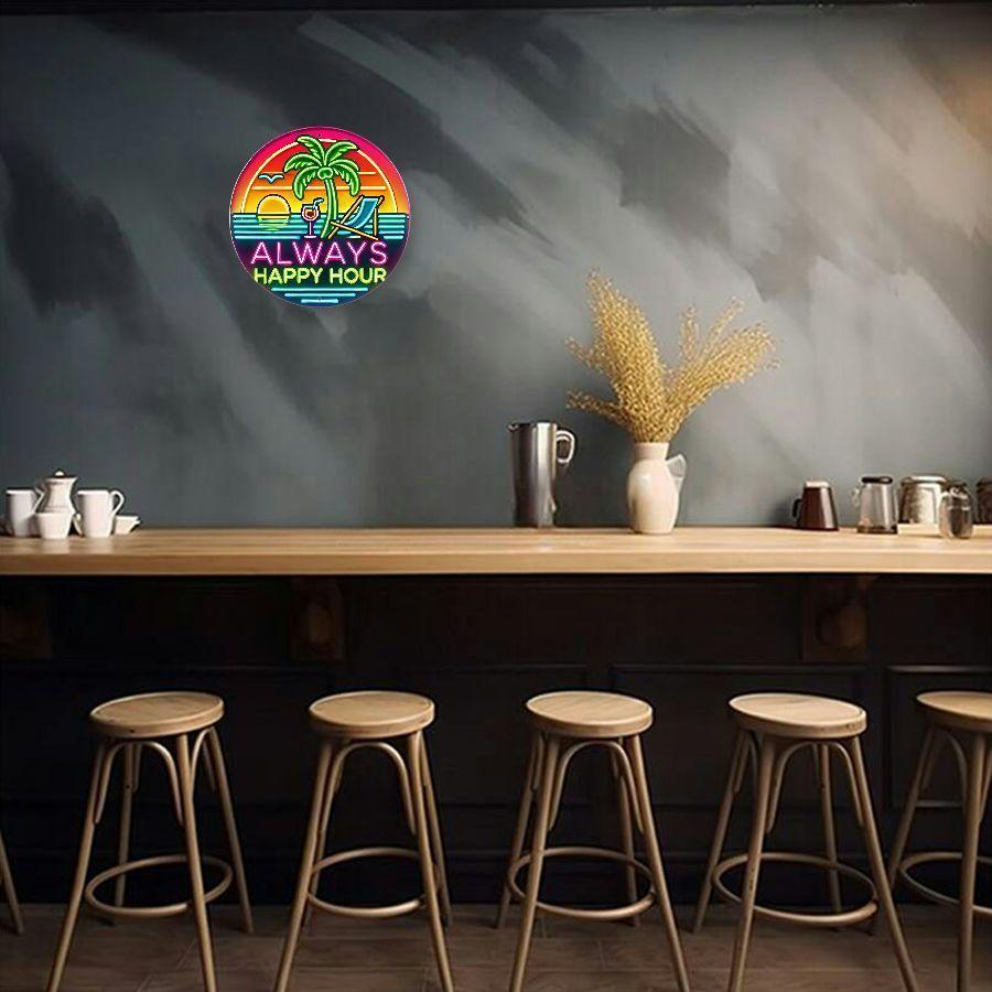 [Papan Tanda Neon 20,32cm] Pap - Home Office Hours ulasan dan harga