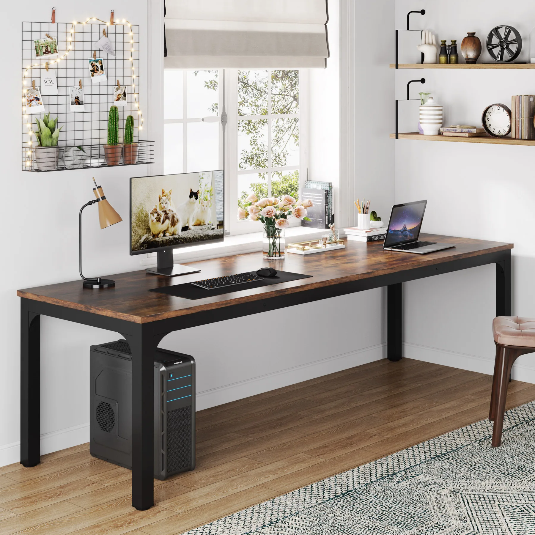 Tribeigns meja komputer 78.7 i - Home Office Ikea ulasan dan harga