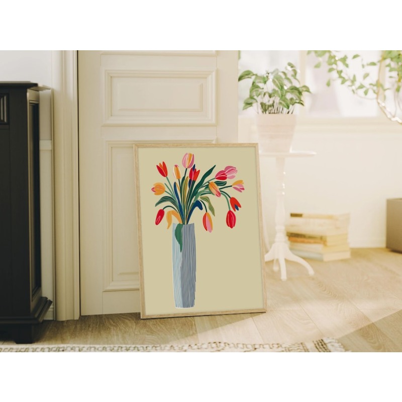 2 Buah Seni Dinding Kanvas Bun - Home Office For Two ulasan dan harga