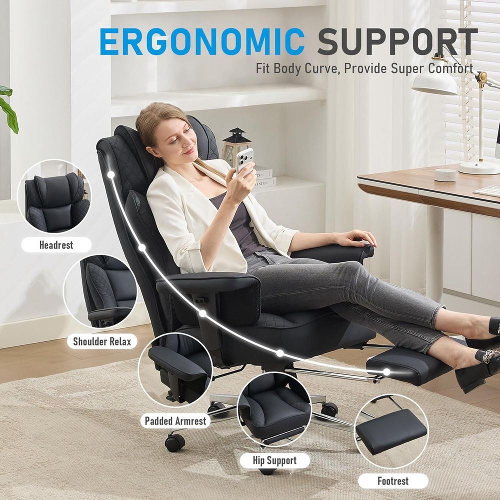 Kursi Kantor Besar dan Tinggi, - Ergonomic Office Chair ulasan dan harga