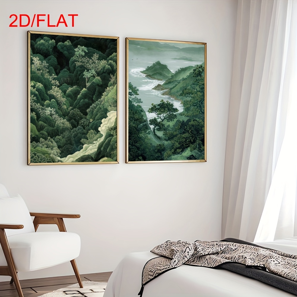 2 Buah Seni Dinding Kanvas Peg - Home Office For Two ulasan dan harga