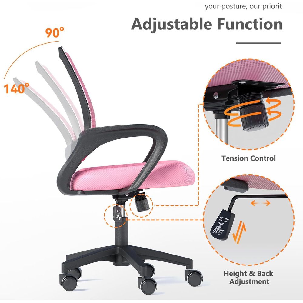 Kursi Kantor Ergonomis Berwarn - Home Office Chair ulasan dan harga